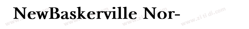 字体NewBaskerville Nor字体转换